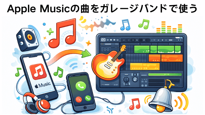 Apple Musicの曲をガレージバンドで使う