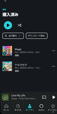 購入したAmazon MusicをMP3でダウンロード