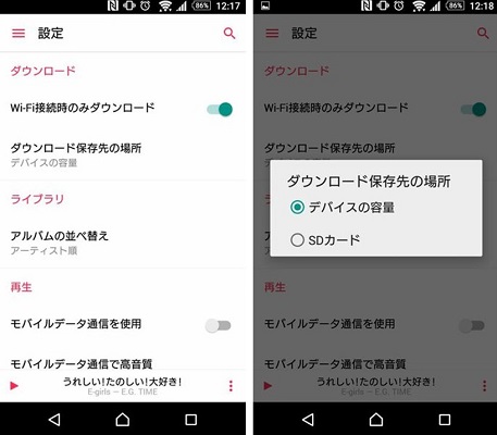 AndroidでApple MusicからSDカードに音楽を入れる