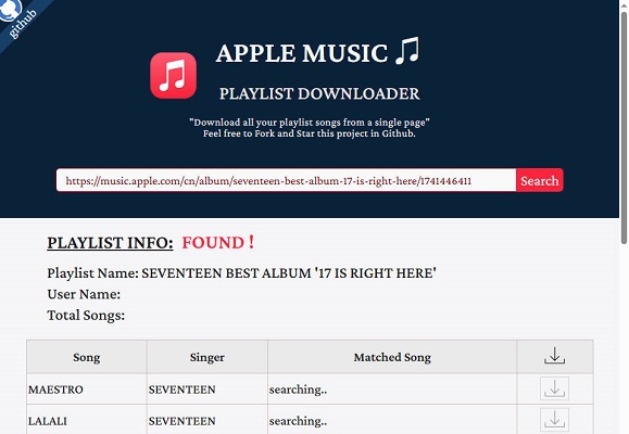 Apple Music Playlist Downloader 