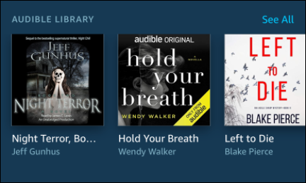 audible library alexa app