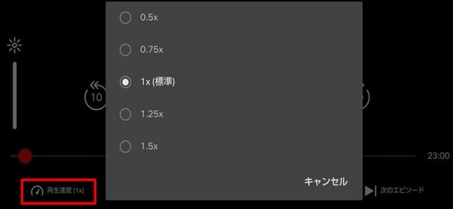 AndroidでNetflixを倍速で再生
