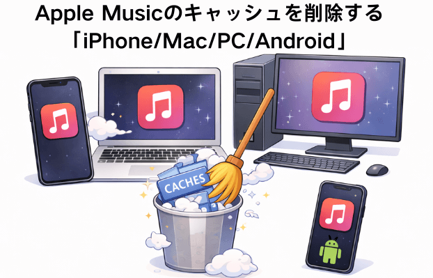 Apple Musicのキャッシュを削除