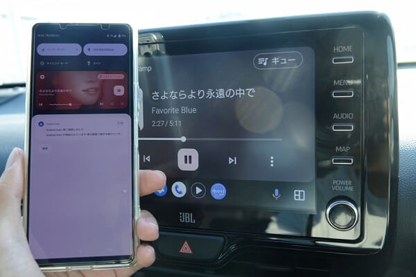 BluetoothでスマホをAndroid Autoに接続
