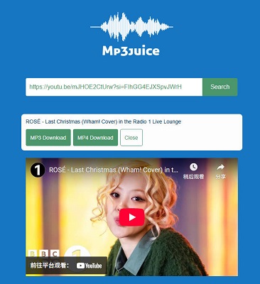 MP3 Juice検索結果