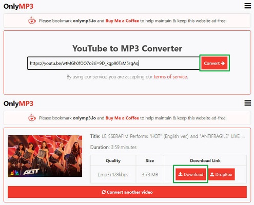 OnlyMP3操作手順