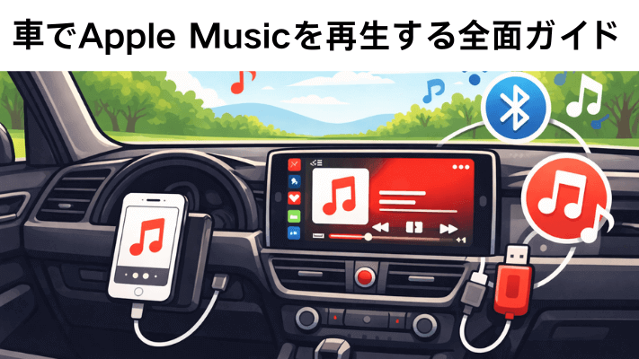 車でアップルミュージックを再生