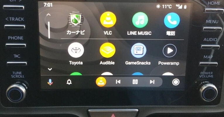 Android Autoを使ってラインミュージックを車で聴く