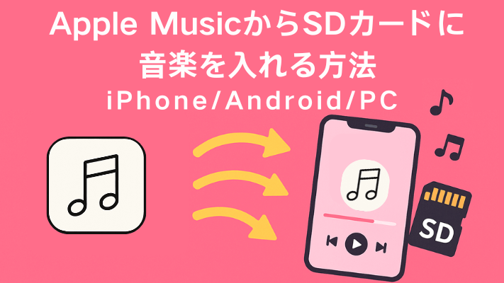 Apple MusicからSDカードに音楽を入れる