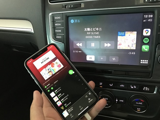 Spotifyを車で聞く