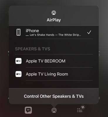 AirPlayを使ってSpotifyをApple TVに再生