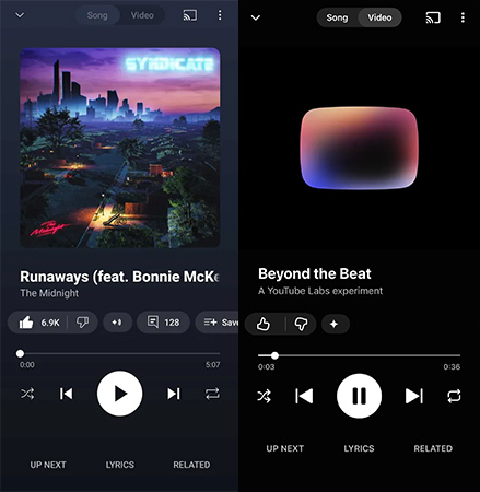 YouTube MusicのAI DJ機能