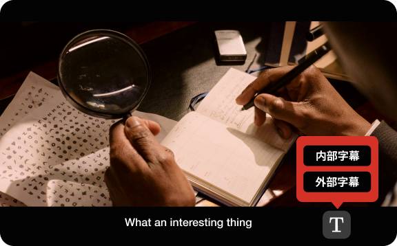 personalize subtitles with various encoding types